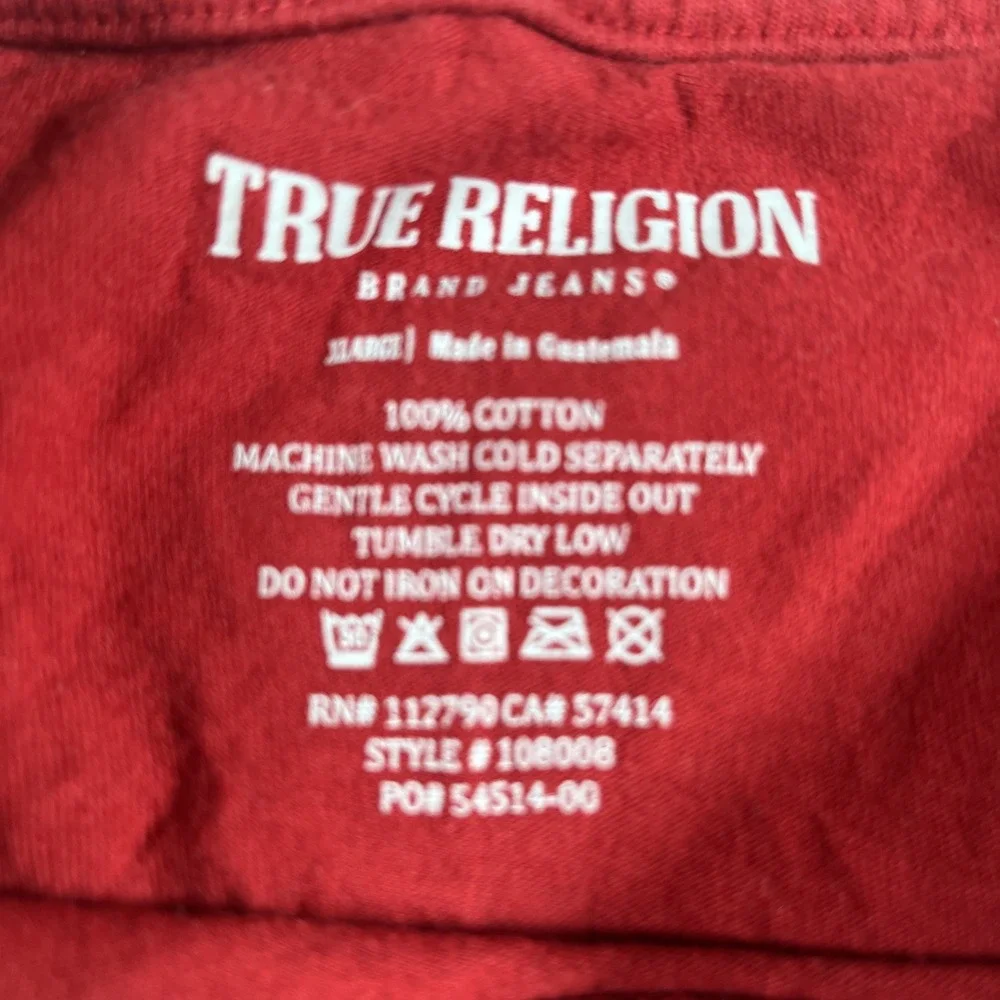 True Religion Logo Print Tee Shirt Mens XL‎